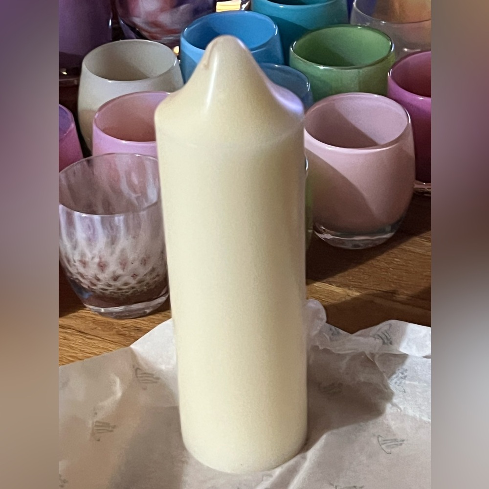 Partylite Vanilla  Scented Pillar Candle 3” x 9” SKU# S3911